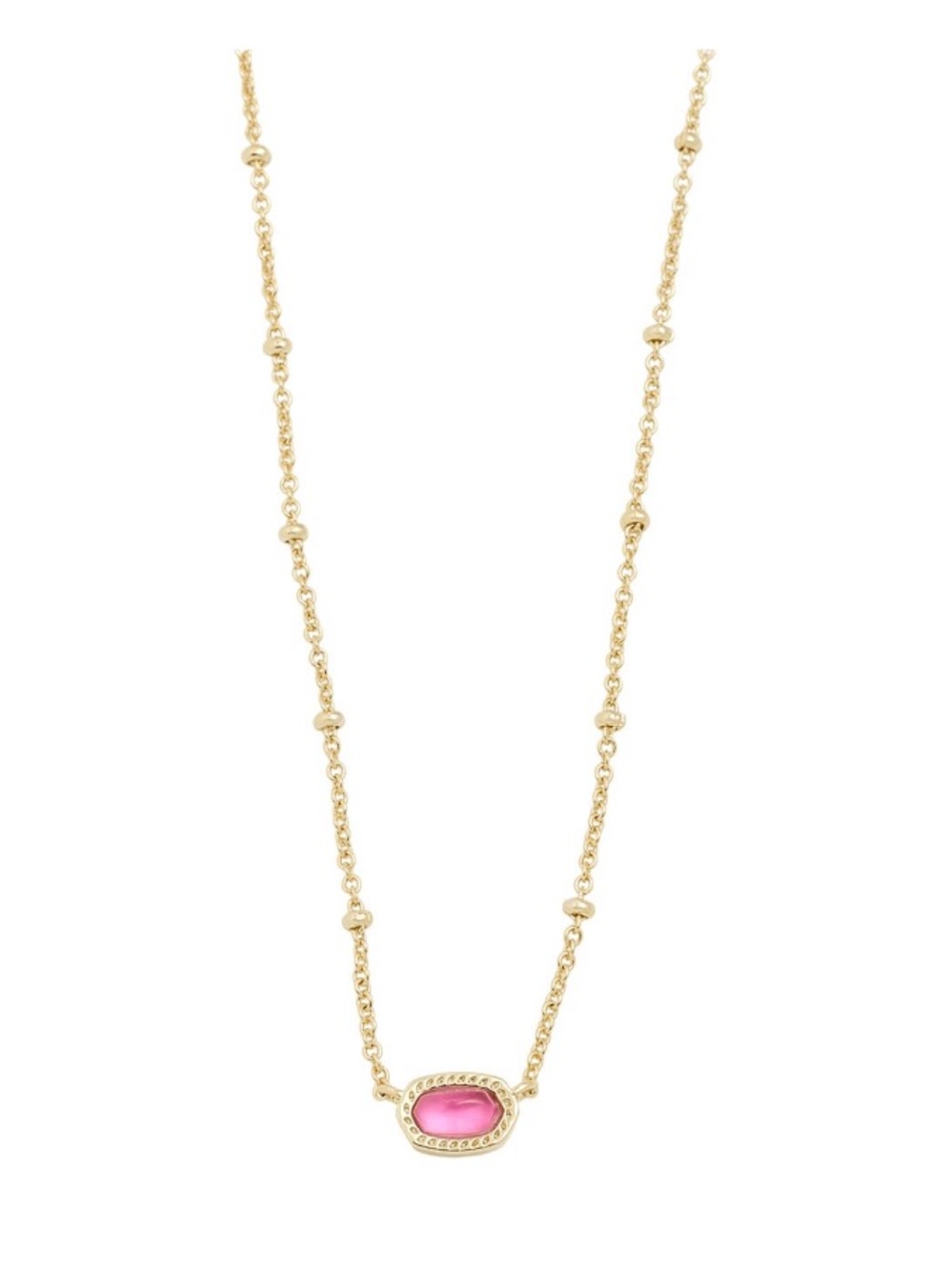 Kendra Scott Mini Elisa Gold Satellite Short Pendant Necklace - Picture 1 of 6
